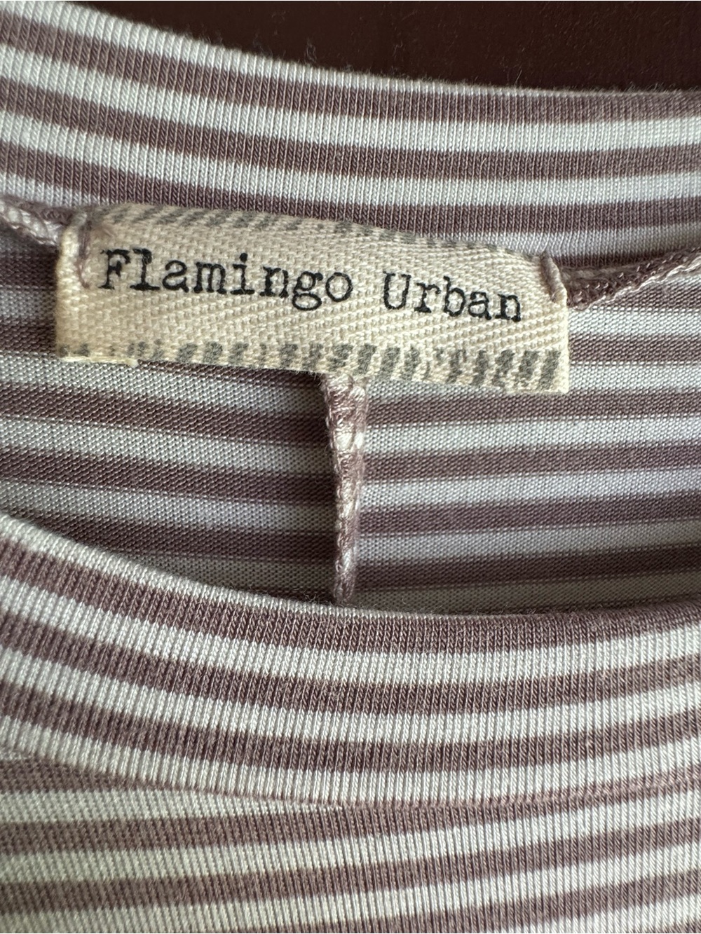 Flamingo Urban Midi Striped Dress Size Large - Picture 3 of 4